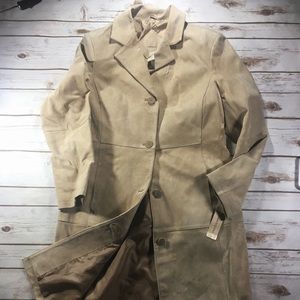 Massini Long Leather Coat